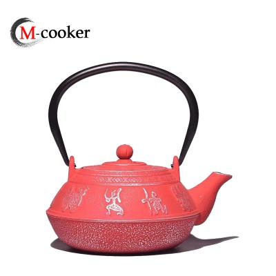 China Various Sustainable Grade Chinese Cast Iron Tea Kettle Top Teapot On Sale for sale