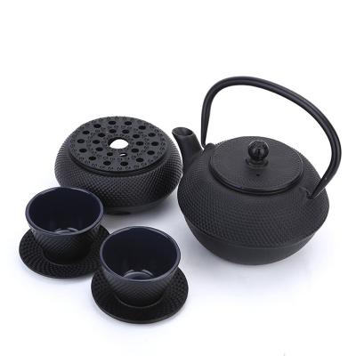 China Sustainable Black Cast Iron Teapot For Stove Top , Healthy Chinese Tea Kettle for sale