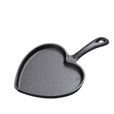 China Viable Hot Selling Mini Small Cast Iron Skillet Pre-Seasoned Omelet Pan Grill Pans for sale