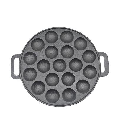 China Eco Friendly Cookware Hole Pan Cast Iron Skillet Preseasoned Liner Fryer for sale