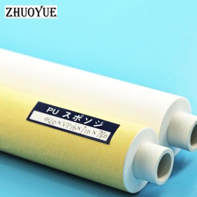 China ZHUOYUE Machinery China Factory Factory Direct-Wholesale PU White Industrial Water Sponge Roller Absorbing Brush For PCB Cleaning for sale