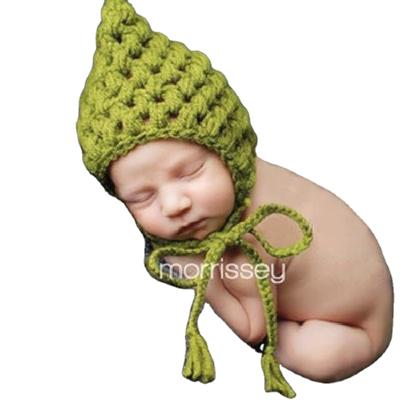 China Manufacturing Factory COMMON Professional Baby Photography Skein Crochet Knitted Baby Cavity Hat for sale