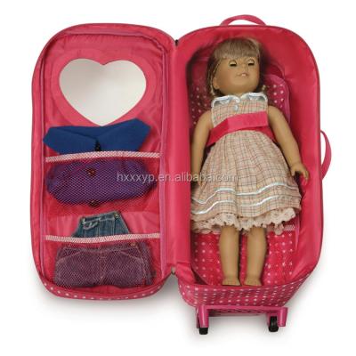 China Doll Bags Rocking Bed and Inflatable Bedding Trolley Travel Case Toy Fine Doll for Storage Toys for sale