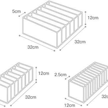 China Living Room Underwear Drawer Organizer Foldable Set Compartment Underwear Storage Box for sale