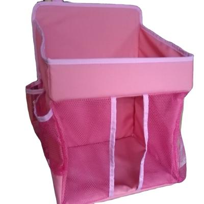 China Viable Baby Diaper Stacker Crib Hanging Cart Bag for Baby Nursery Hutch Storage ORGANIZER (Pink) for sale