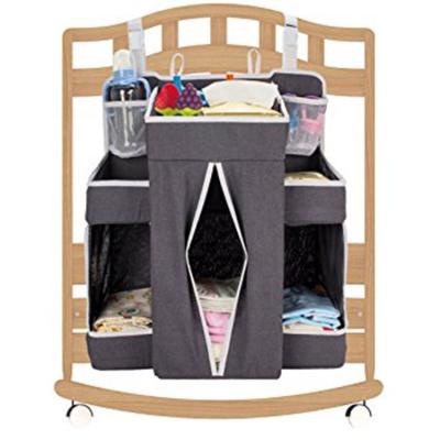 China Accommodates Hanging Diaper Bags Organizer for Changing Table and Crib, Diaper Stacker and Crib Organizer for sale