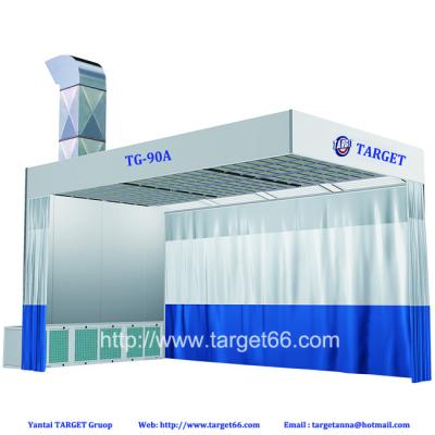 China Car paint prep station paint booth with factory price spray booth 7550*3550*3100mm (LxWxH) for sale