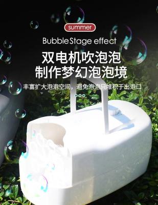 China Fully automaticbubble electric bubble blowing bubble machine children's toy suitcase electric props for sale