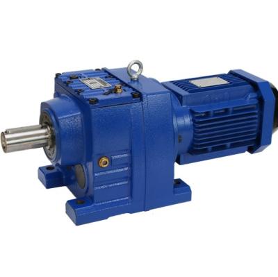 China Hotels R Series Helical Reducer Gearbox Helical Reducer Gear Motor R Machine Geared Agricultural Gearbox for sale