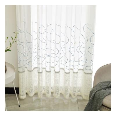 China Transparent Sheer Curtain Voile Fabric In Latest Blackout Factory Supply Soft Linen Material for sale