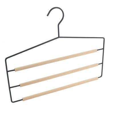 China New Multi Layers Metal Scarf Hanger Pants Hanger Space Saving Classic/Postmodern Multifunctional Hanger for sale