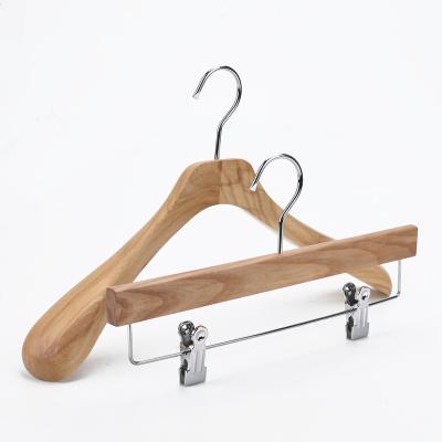 China SHOW Luxury Customized Wooden Coat Suit Hanger For Hotel And Brand Clothing Store à venda