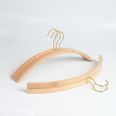 China Eco-Friendly Circular Bamboo Coat Hanger Wholesale Minimalist Hangers for sale