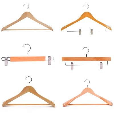 中国 Minimalist Wholesale Natural Biodegradable Used Wooden Hangers 販売のため