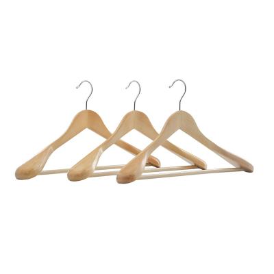 China Wholesale Durable Coat Hanger Eco-friendly Material, Bulk Wooden Coat Hanger Hanger For Hotel WIP for sale