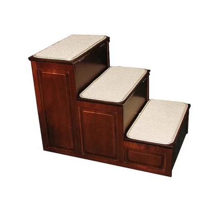 China Viable Hot Sale 3 Step Stairs Dog Pet Stairs Ramp With Storage Dog Stairs For Bed for sale