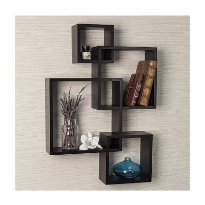 China Wooden Wall Decor Adjustable Shelf Cube (Others) MDF Fashionable Geometric Floating Floating Shelves for sale