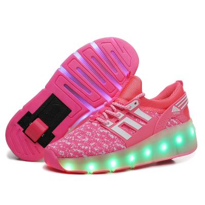 China New Star Fashion Shoes EVA Platform Light Kids Sports Up Led Roller Skate Children's Casual Led Skate Shoes With Wheels for sale