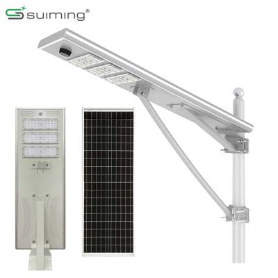 China ROAD Outdoor 100w All In One Led Street Light Aluminum Housing Integrated Solar Led Street Light for sale