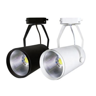 China Art Gallery High Quality Modern Track Spot Lights 30 Watt COB Led Track Light 12w/20w/30w 1600-2400 Modern Commercial Indoor Aluminum for sale