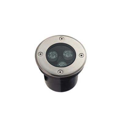 China Garden Stainless Steel Round Types IP65 Waterproof Underground 3w Led Inground Led Light for sale