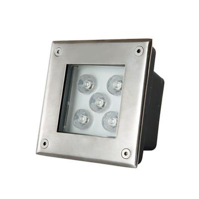 China Recessed 2021 office dc 24v square stainless steel waterproof inground ip65 led underground light for sale