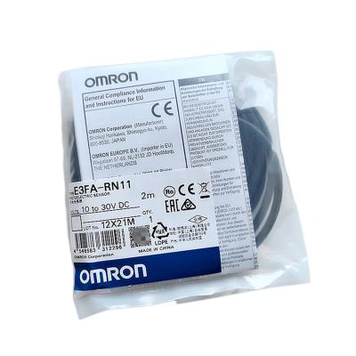 China Omron Diffuse Reflection Photoelectric Switch E3FA-RN11 Photoelectric Sensor With E39-R1 Reflector NPN Signal 10-30VDC for sale