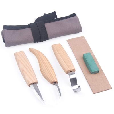 China 5pcs Wood Non-variable Carving Knife Set Wood Carving Knife Hook Knife for sale