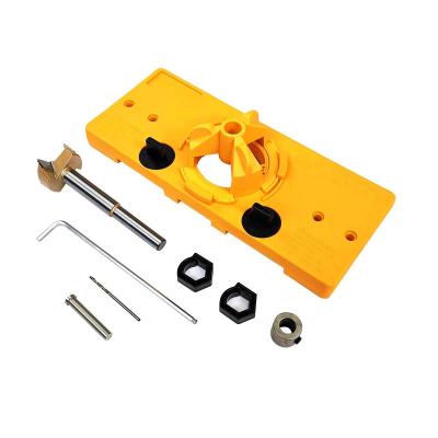 China Woodworking Woodworking 35mm Hinge Drill Jig Locator Hinged Hole Opener Forstner Bit Drill Bit Set for sale