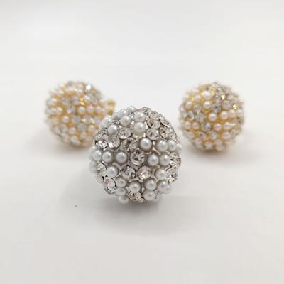 China 2021 Wholesale Environmentally Friendly Expandable Pearl Crystal Jewelry Elastic Ring Ladies Ring for sale