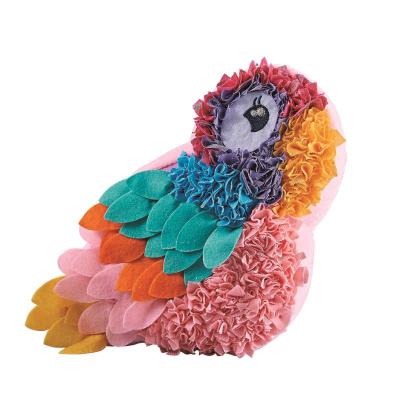 China Educational Toy Kid Arts and Crafts DIY Parrot Stuffed and Plush Cute Toy Animal Pillow for sale