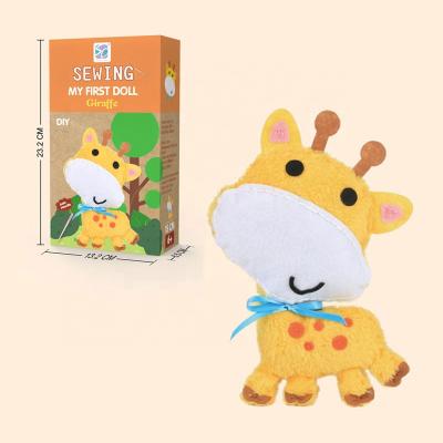 China Toy Sewing Doll Child Educational Christmas DIY Stuffed and Plush Sewing Soft Plush Toys Animal Deer for sale