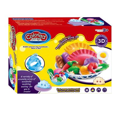 China Educational Toy Play Dough with 6 Color Kid Dumpling Maker Play Dough Toy Color Playdough Tool Kit for sale