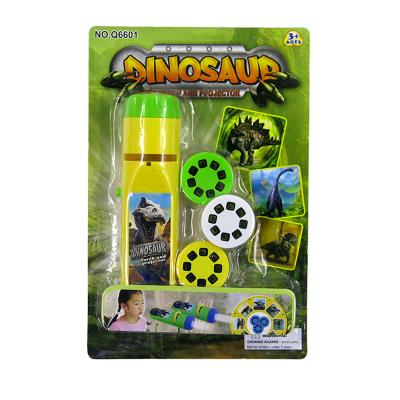 China Cartoon Toy Dinosaur Amazon Children's Dinosaur Toys Projection Hot Selling Educational Flashlight for sale