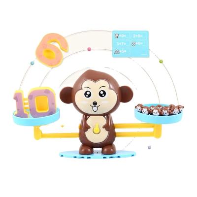 China Kids Play Game Montessori Balance Scale Small Size Monkey Educational Math Toys For Children for sale