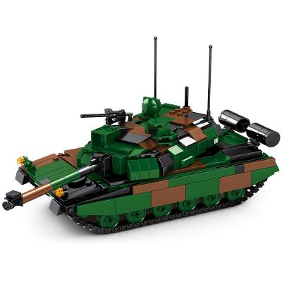 China Building Toy 889Pcs LECLERC Tank Building Blocks With Soldier ww2 Military Figures Toys For Children 0102 for sale