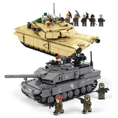 China Construction Toy Military Tank Building Blocks WW2 with soldiers figures for sale