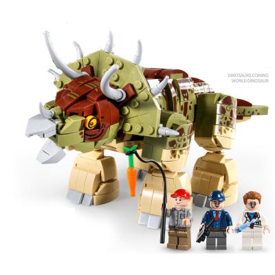 China Building Block Toy 735PCS Triceratops Dinosaur Jurassic World Bricks Toys For Children for sale