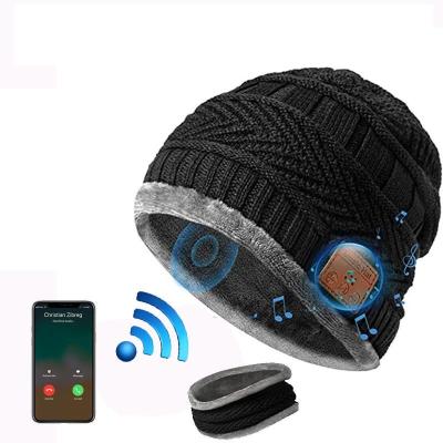 China Originality Gift JOINT Women Men Bluetooth 5.0 Music Hat Christmas Birthday Gift Knit Beanie Hat Bluetooth gorros for sale