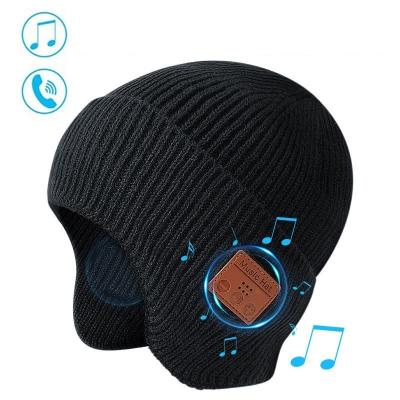 China COMMON Winter Hat Music Earphone Bluetooth Earphone Wireless Headset With Mic Sport Hat Phone Gaming Headset For Mobile for sale