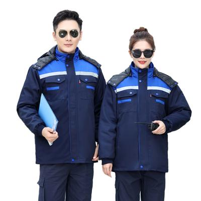 China Factory direct supply cold and warm proof quilted jacket unisex unisex work uniforms food cold storage work clothes for sale