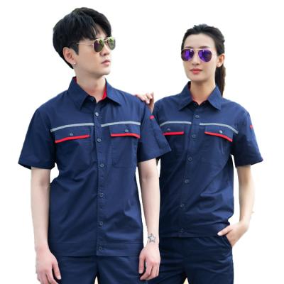 China 35% New Cotton Logo Men's and Women's Insurance Workwear Wholesale Custom Long Sleeve Work Uniforms for sale