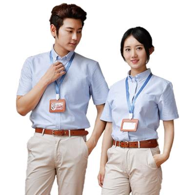 China Chinese Cotton Supplier Mens Hygroscopic Sweated Cotton Cloth Short Sleeve Workwear For Women for sale