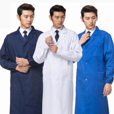 China Long Sleeves Customized Cheap Wholesale Food Work Wear Long Coat Lab Coat for sale