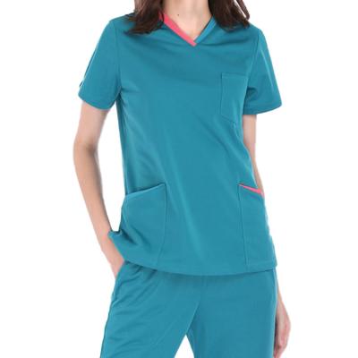 China Wholesale Customized Hospital Hospital Uniform Scrub Beauty Salon Uniform Nurse Care Scrub Set for sale