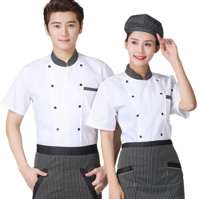 China New spring and autumn chef's uniforms hygienic long-sleeved waterproof and oil-proof hotel restaurant chef uniforms for sale