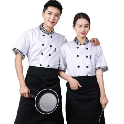 China Manufacturer Sale Summer Restaurant Hygienic Working Clothes Cotton Materials Work Clothes for sale