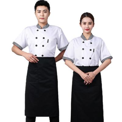 China Working Clothes Coverall Hygienic High Quality Western Cotton Waiter Food Working Work Clothes for sale