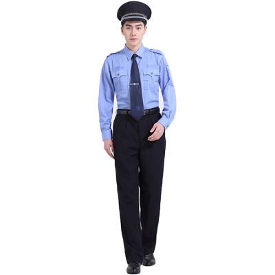 China High quality unisex traffic police long sleeve cotton shirt anti-pilling security uniform uniform guard for sale