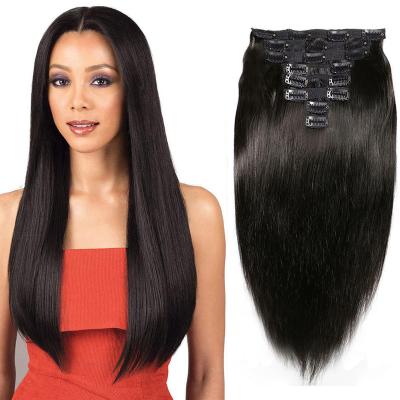 China Wholesale Curly Loop Clip In Hair Extension Cuticle Aligned Raw Virgin Brazilian Hair Remy Hair Extensions for sale